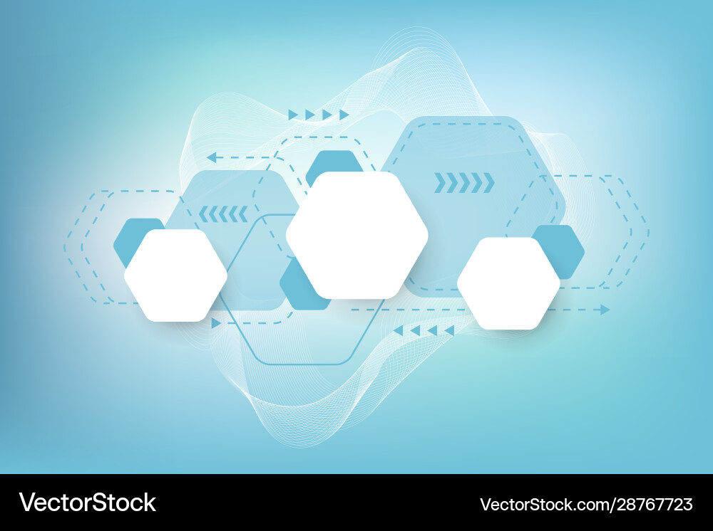 Geometric abstract background with hexagons Geometric abstract background with hexagons Vector Image