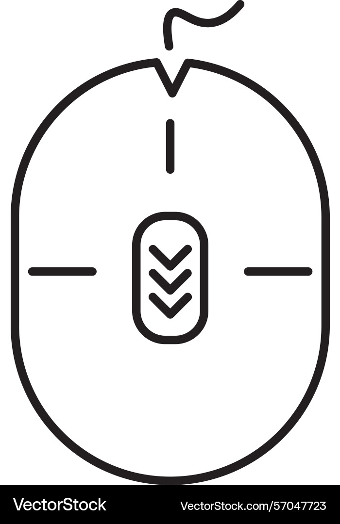 Scroll down line icon design Vector Image