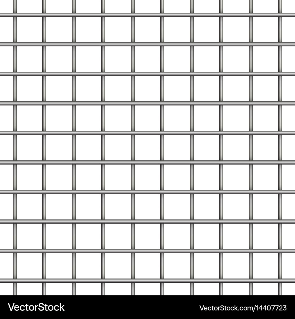 Seamless metal grid pattern background vector image