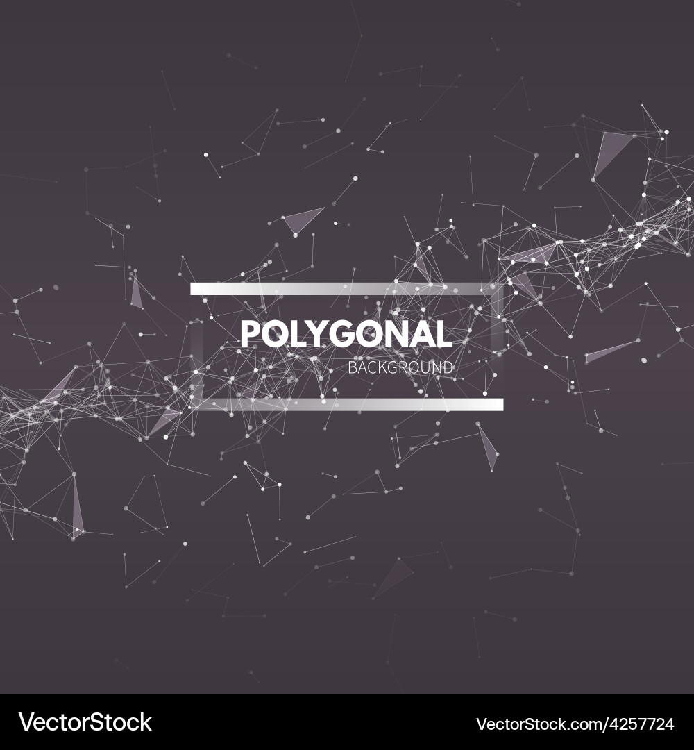 Abstract Wireframe Mesh Background Vector Image