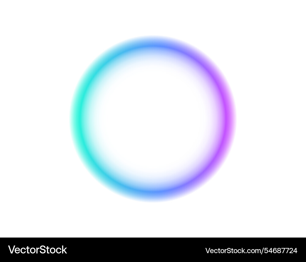 Colorful gradient circle with soft edges Vector Image