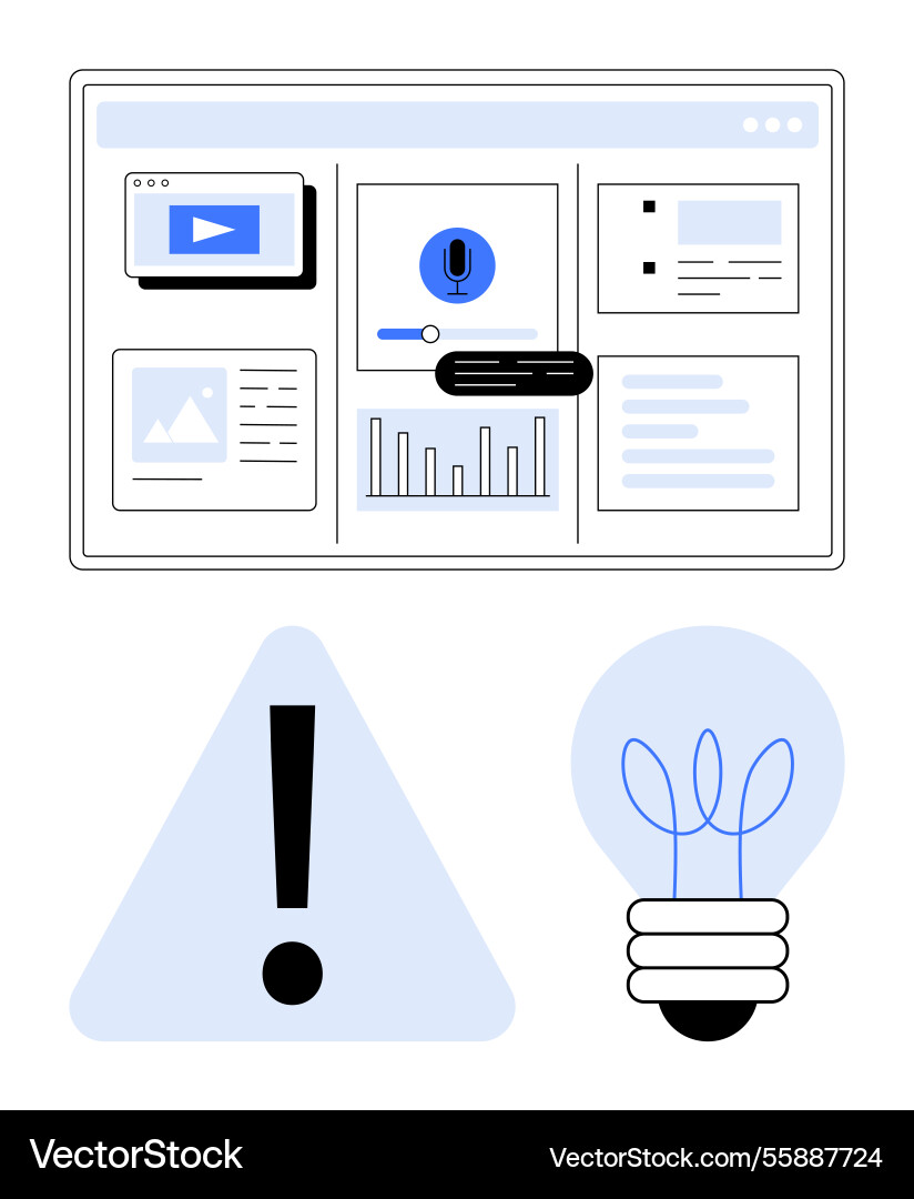 Dashboard interface with analytics voice command Dashboard interface with analytics voice command vector image