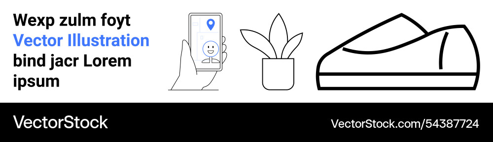 Flat style design with smartphone location Flat style design with smartphone location vector image