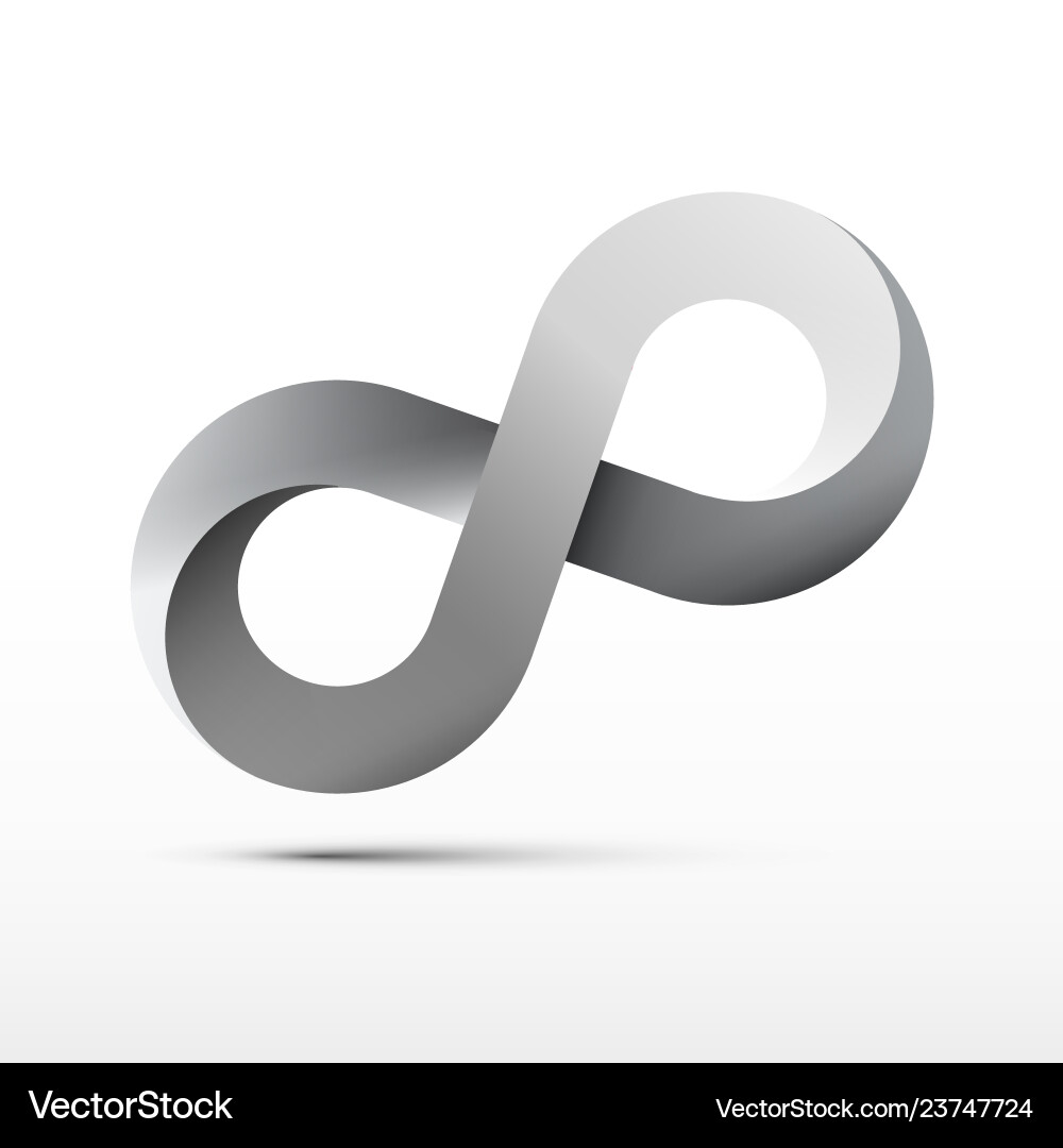 Infinity Loop Symbol - Motion Icon vector image