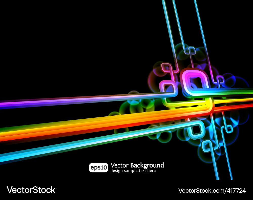 Retro Tech Abstract Background Vector Image