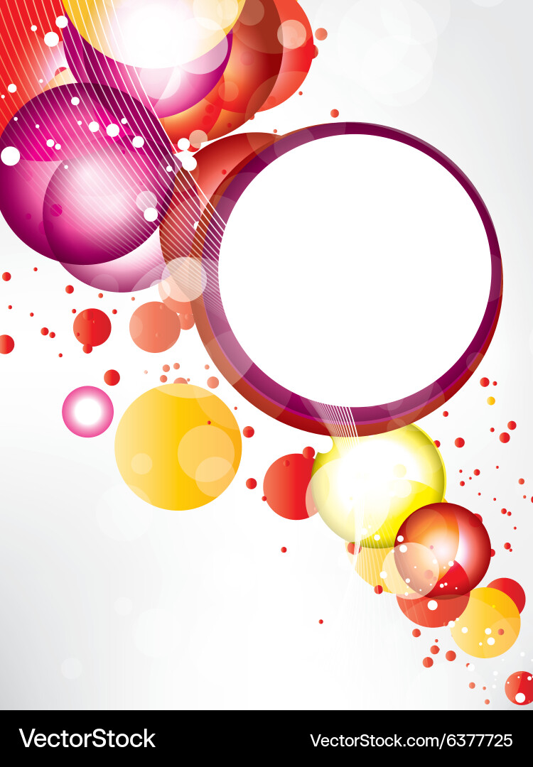 Abstract background with colored elements Vector Image