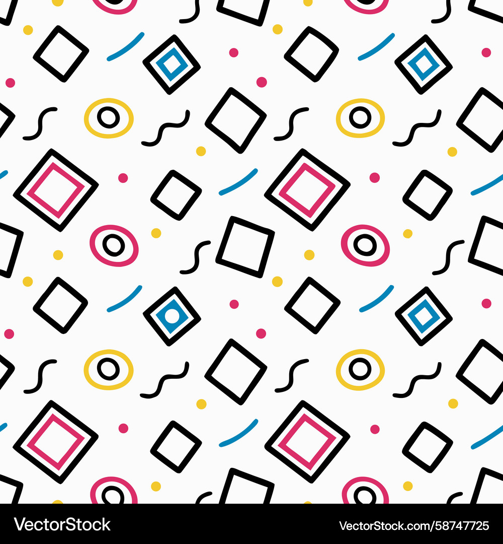 Geometric Square Pattern Vector Image