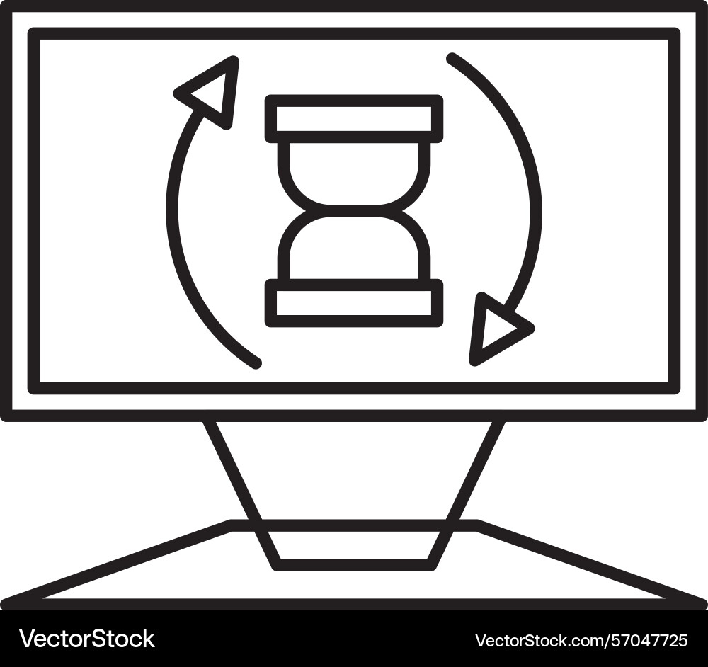 Loading line icon design vector image