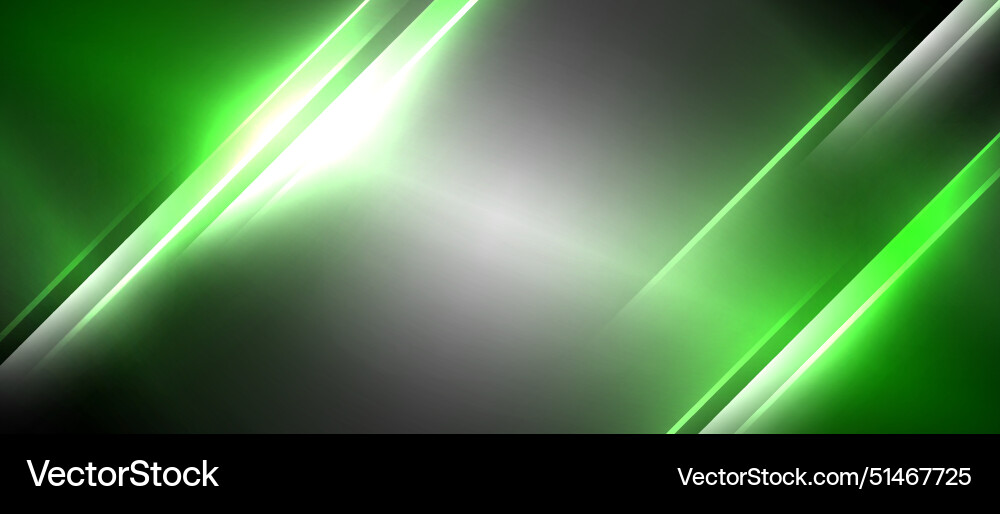 Neon dynamic diagonal light rays background Vector Image
