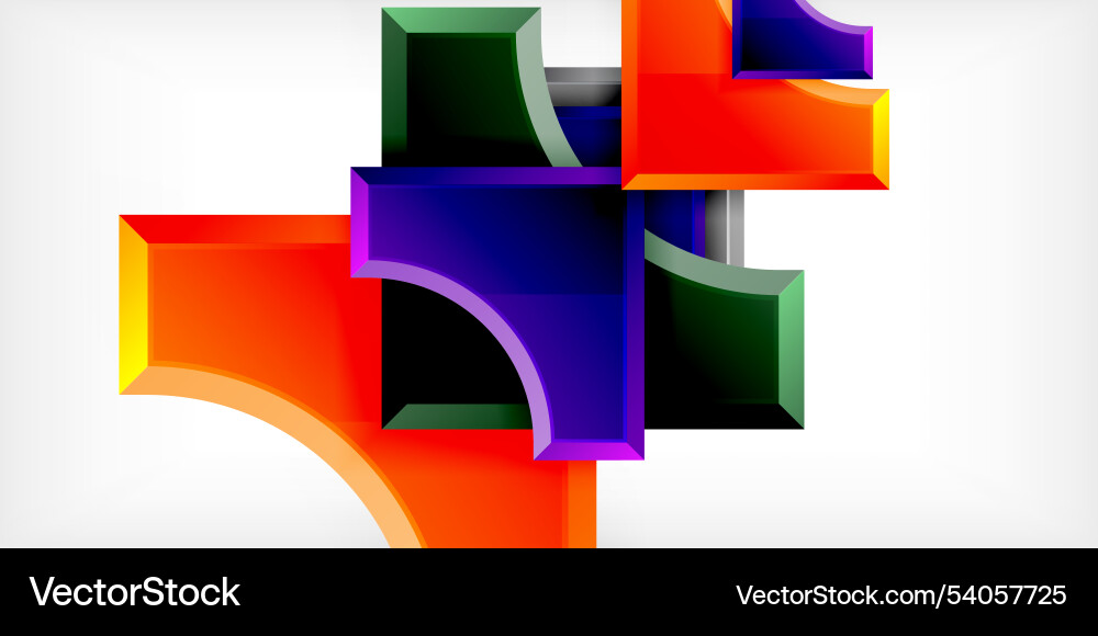 Square arrow shapes with round elements Square arrow shapes with round elements Vector Image