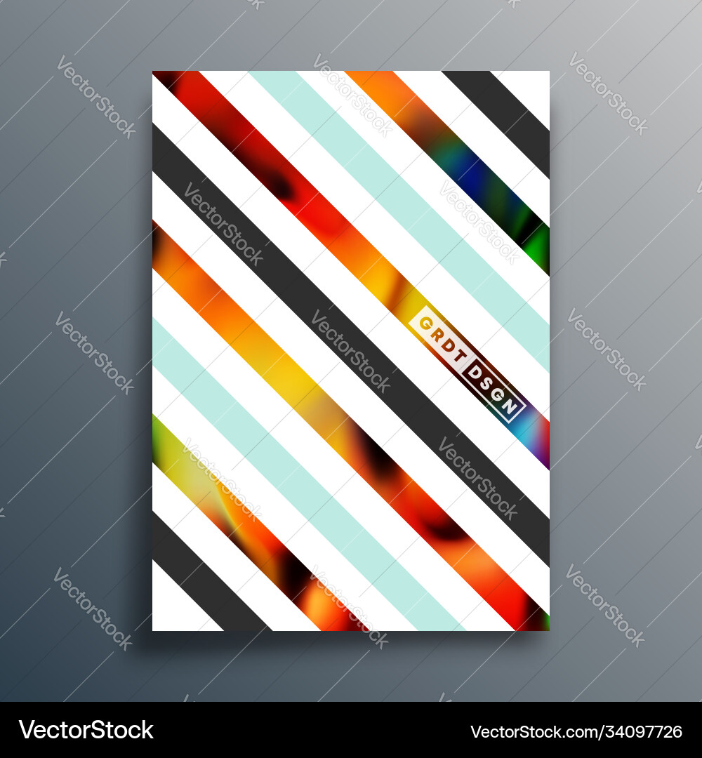 Abstract geometric typography with gradient Abstract geometric typography with gradient Vector Image