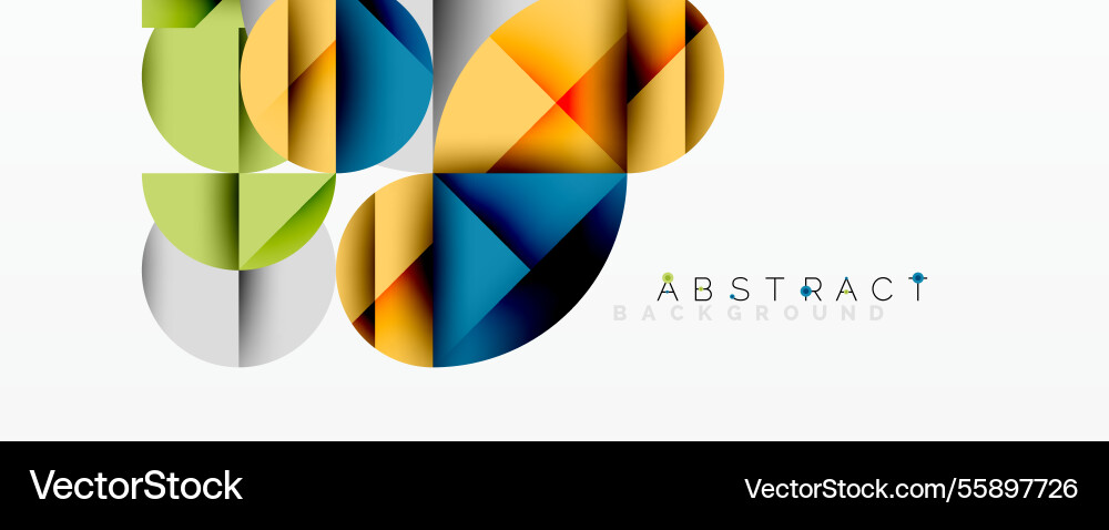 Modern abstract composition with layered circles Modern abstract composition with layered circles Vector Image