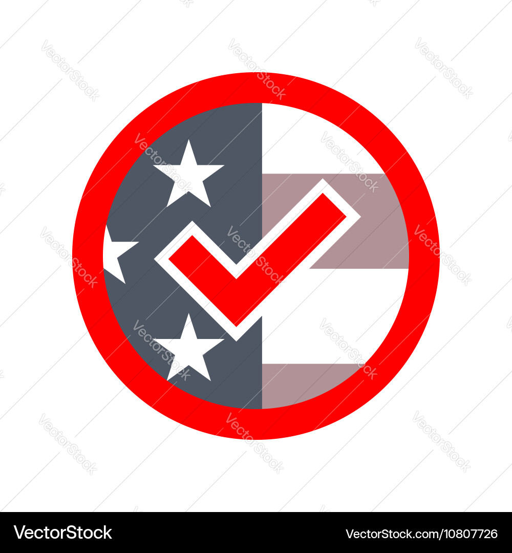 Präsidentschaftswahl usa Zeichen vektorbild