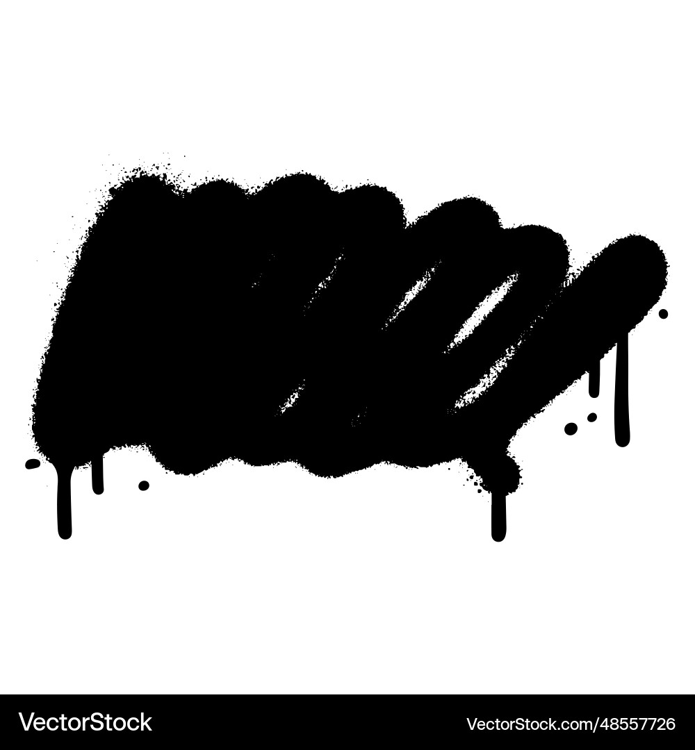 Spray painted line zigzag paint splatter messy Spray painted line zigzag paint splatter messy vector image