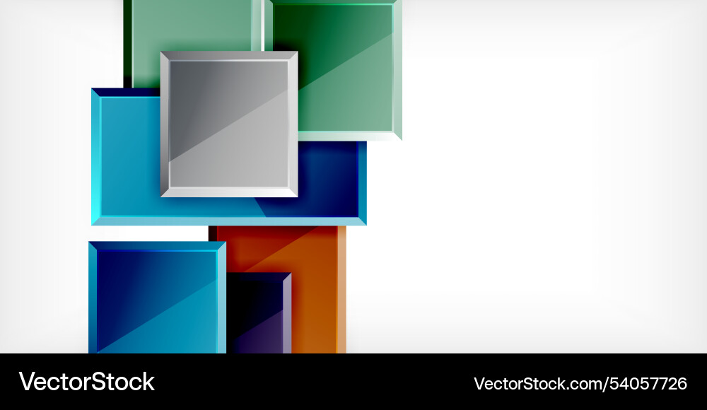 Square shape color abstract geometry Square shape color abstract geometry Vector Image