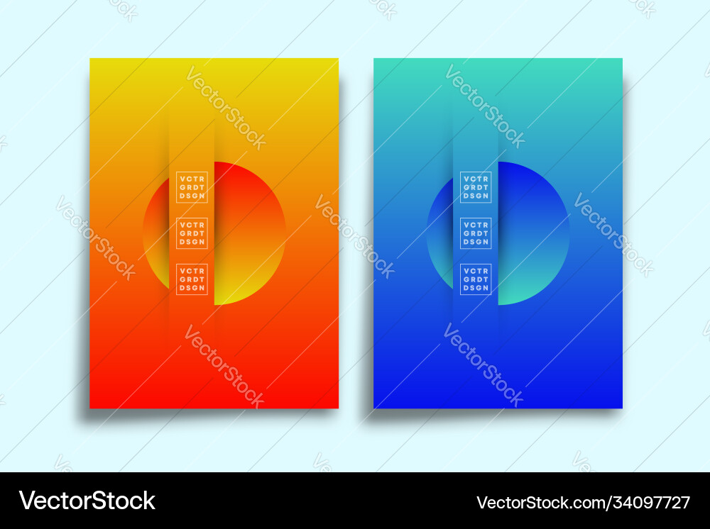 Abstract Gradient Background Set vector image