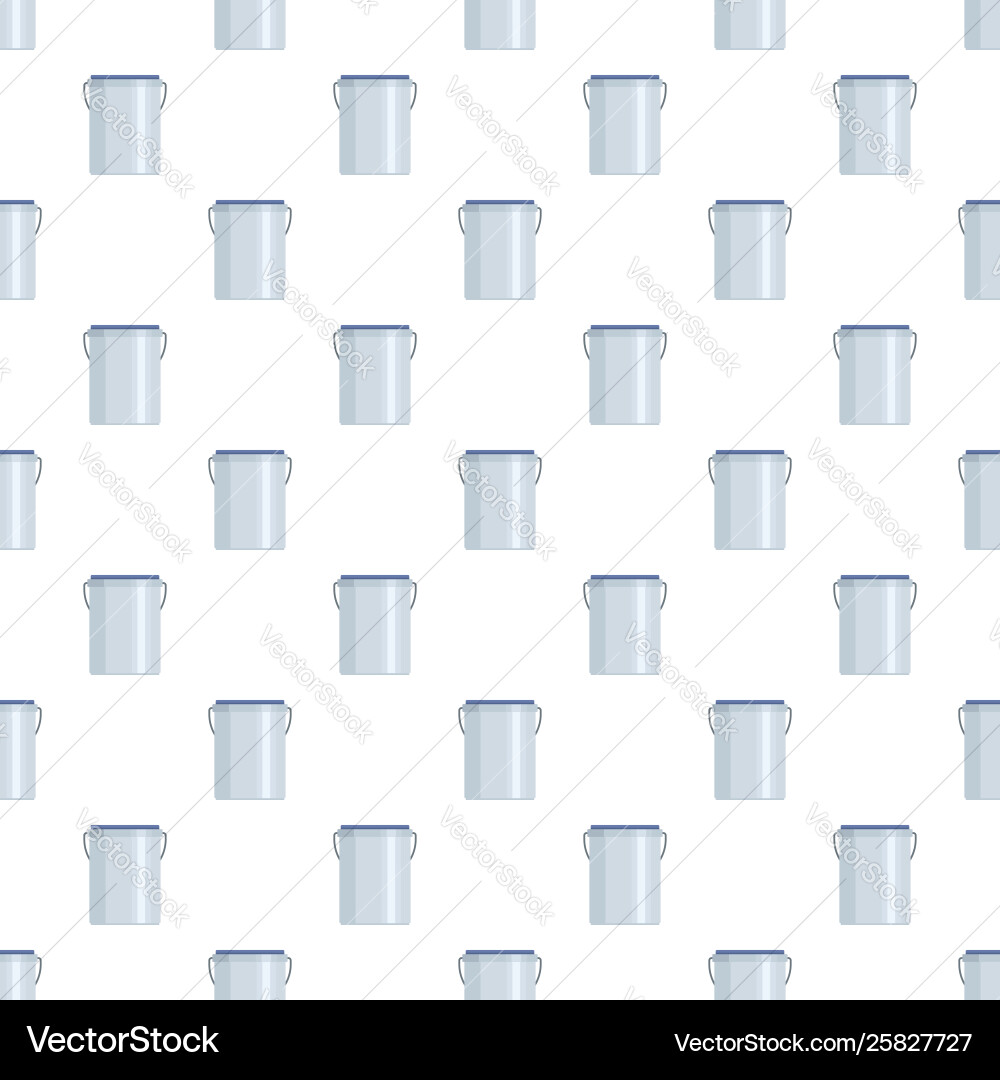 Garbage bucket pattern seamless vector image