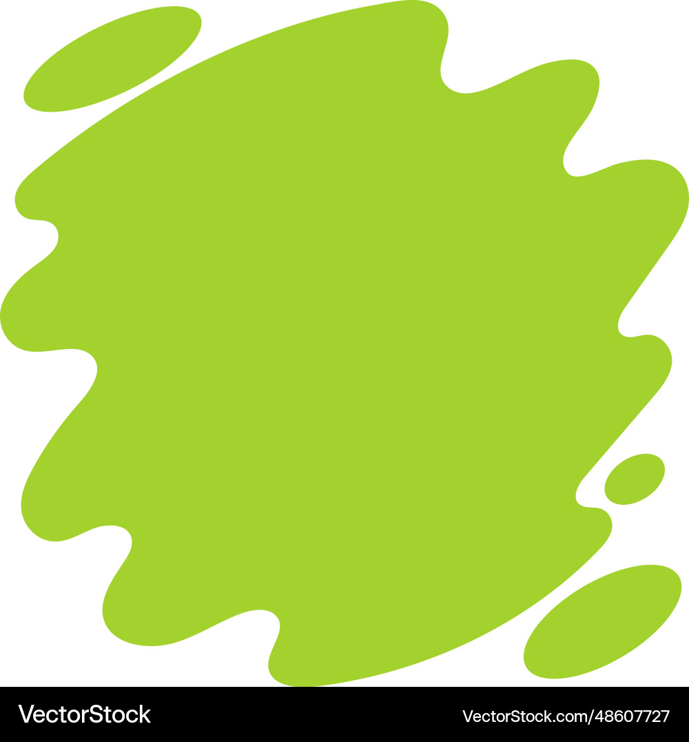 Green blob abstract shape vector image