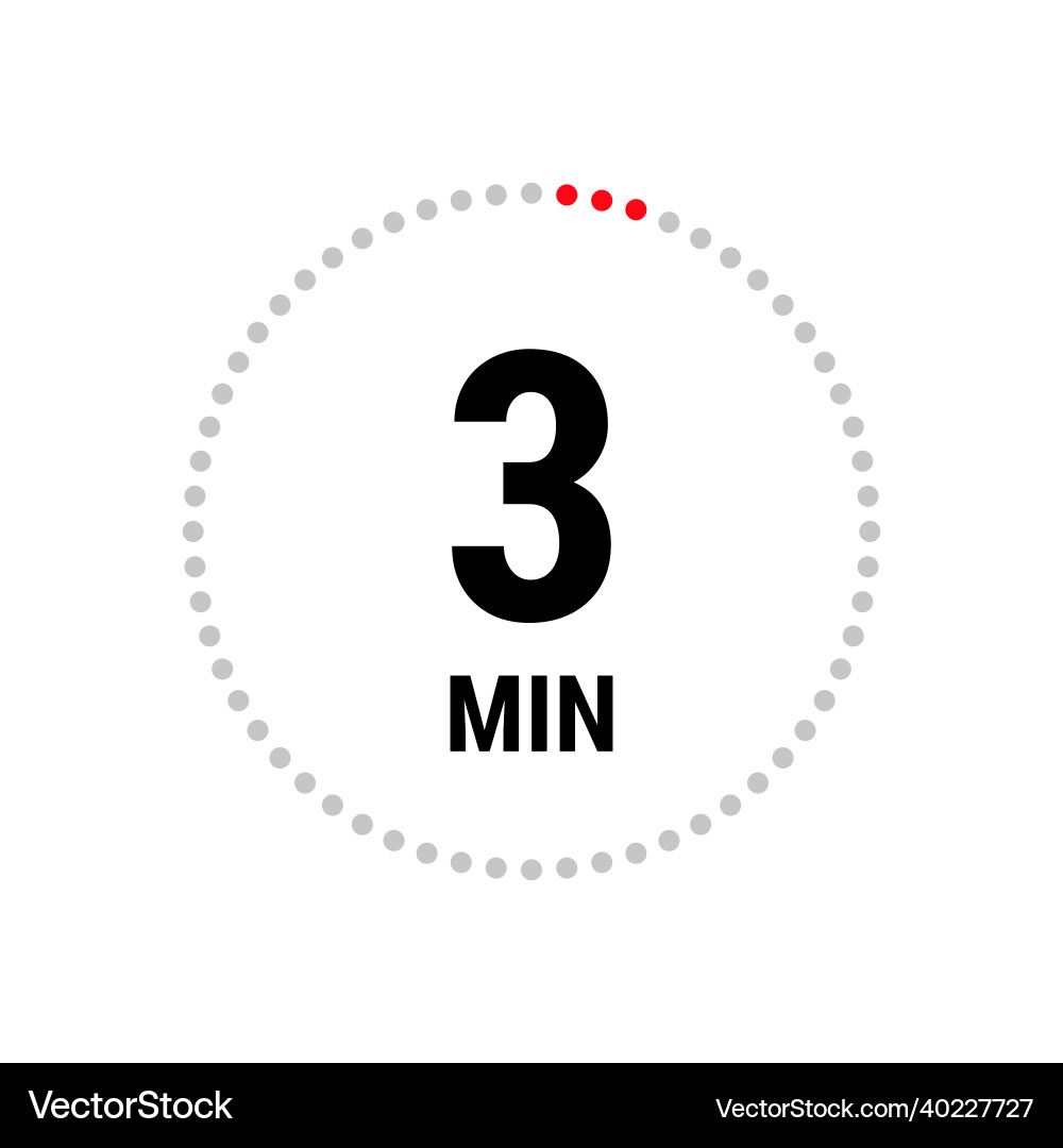 Minimalist Timer Icon vector image