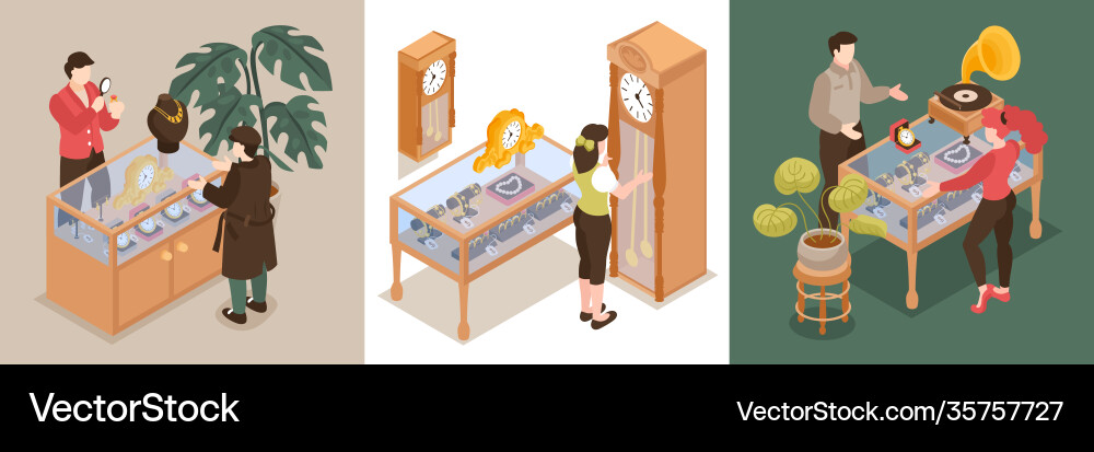 Pawn Shop Concepts Vector Image