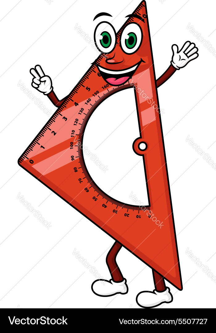 Red Triangle Character vector image