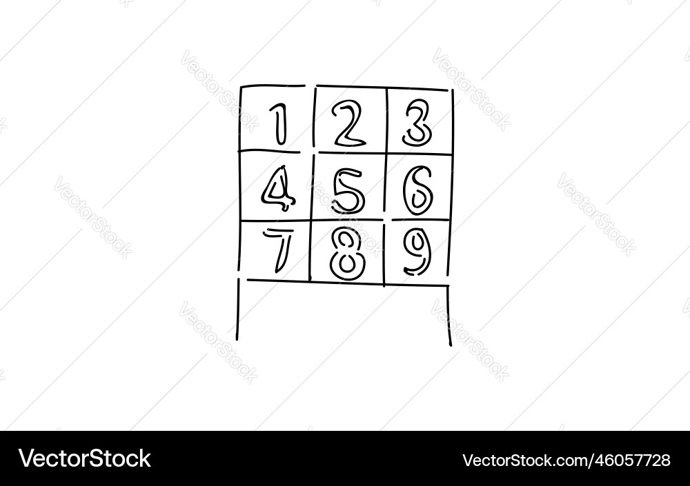Analog handwriting style loose touch icon struck Vector Image