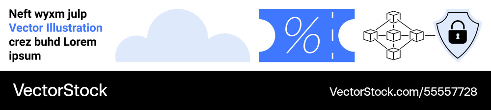 Cloud storage data security and blockchain Cloud storage data security and blockchain Vector Image