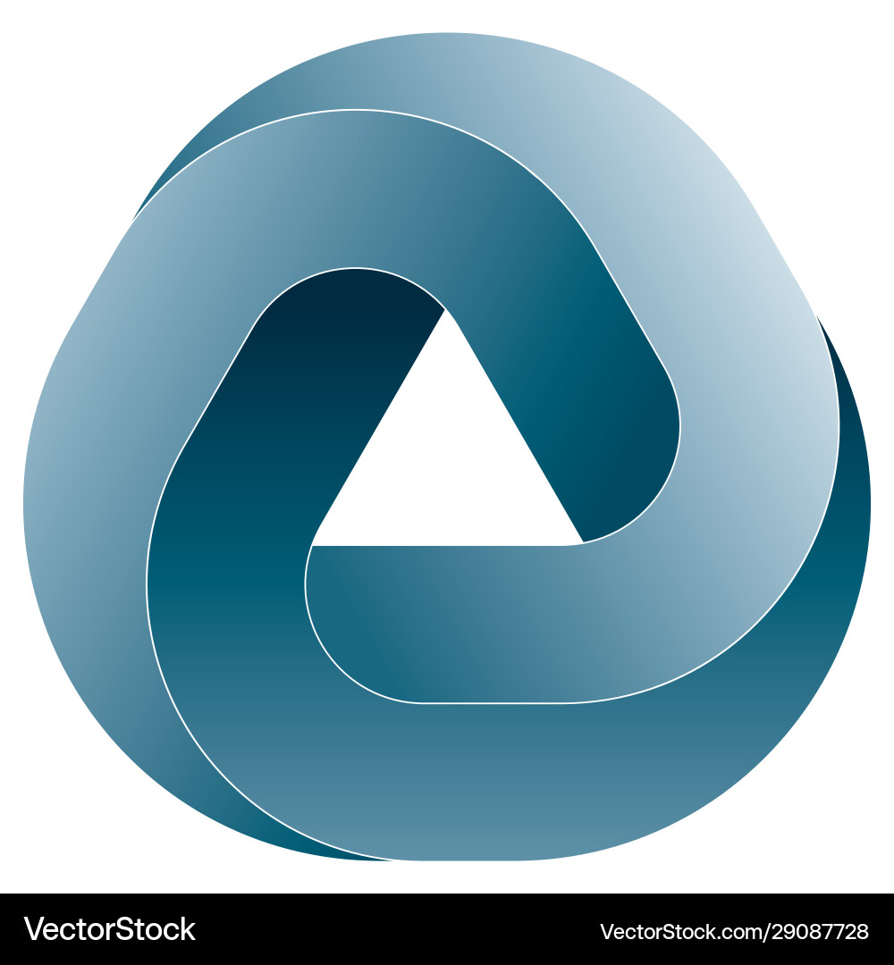 Impossible triangular icon Impossible triangular icon Vector Image