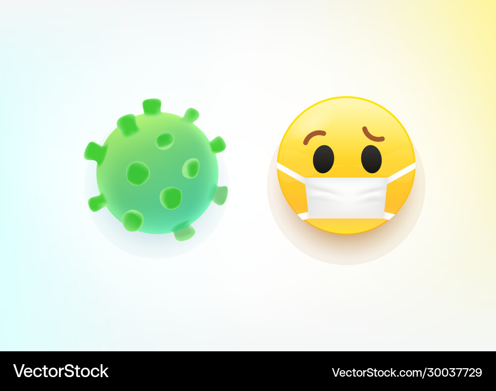 3d Virus und Emoji Wissenschaft abstrakt Hintergrund 3d Virus und Emoji Wissenschaft abstrakt Hintergrund vektorbild