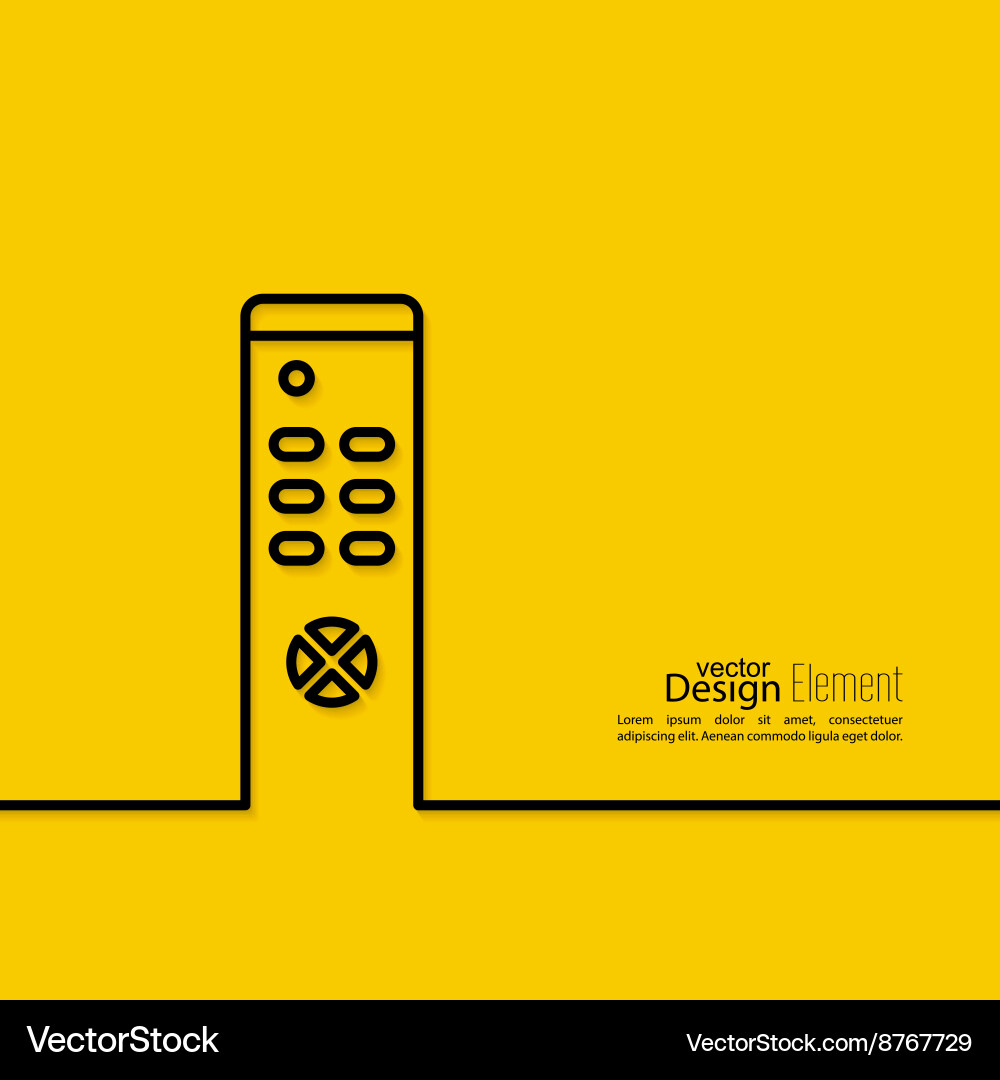 Abstract background with remote control vector image