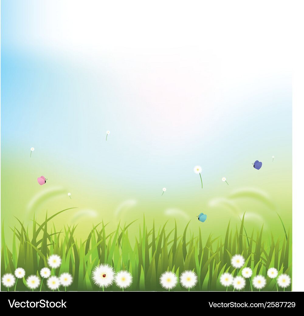 Abstract spring background with some special Vector Image