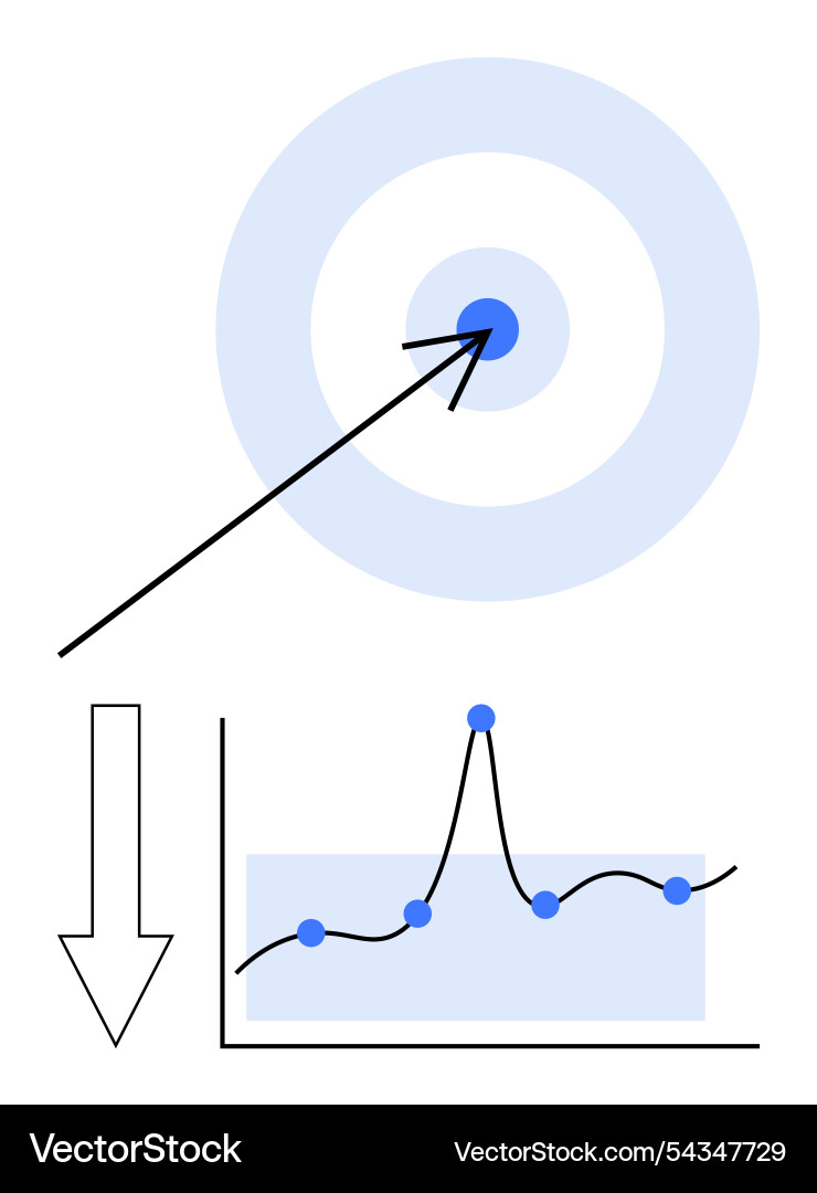 Achieving precision in marketing with data-driven Vector Image