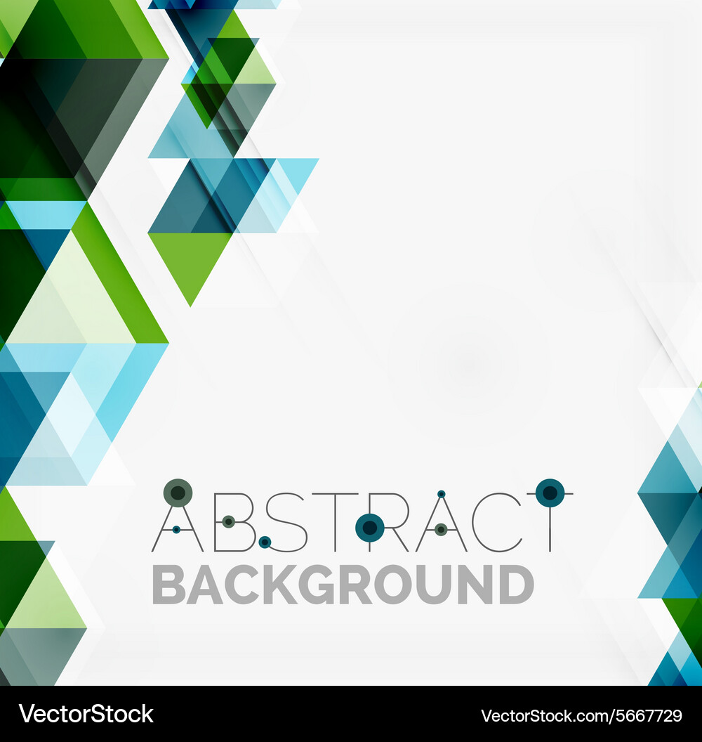 Dynamic Overlapping Triangles Background Vector Image