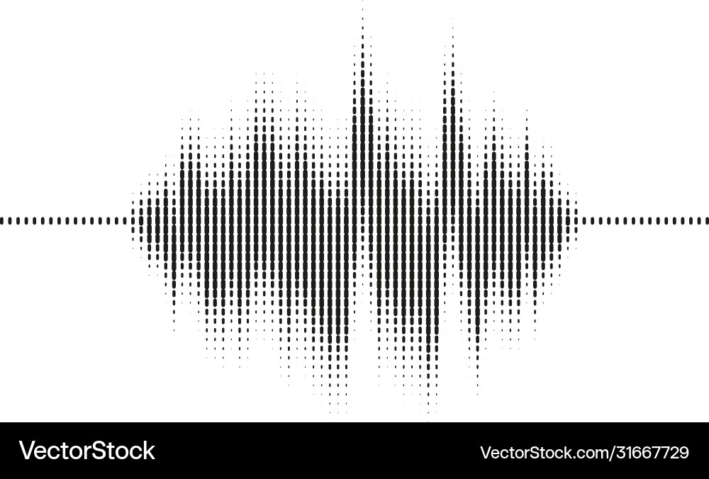 Equalizer sound wave Royalty Free Vector Image