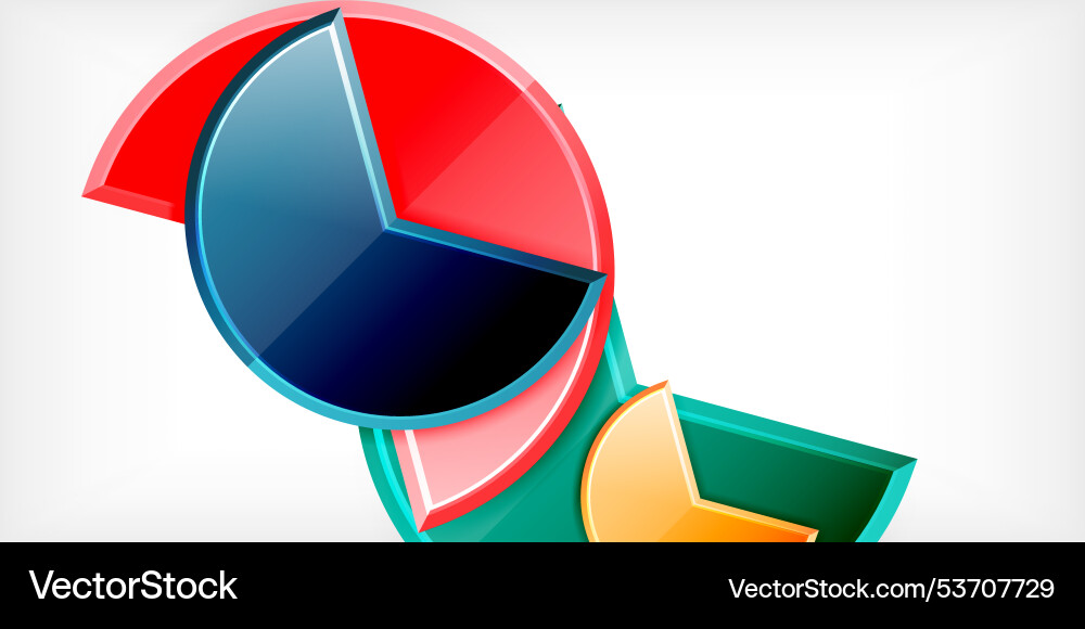 Trendy round shapes with triangular angle design Vector Image