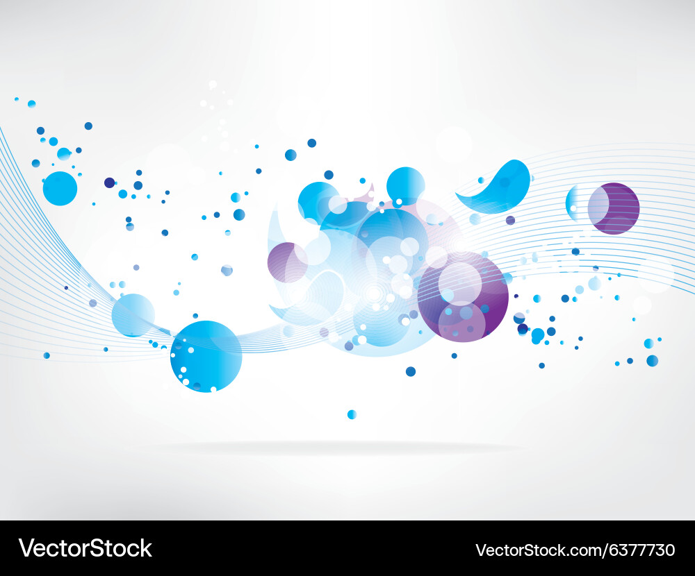 Abstract background with colored elements vector image