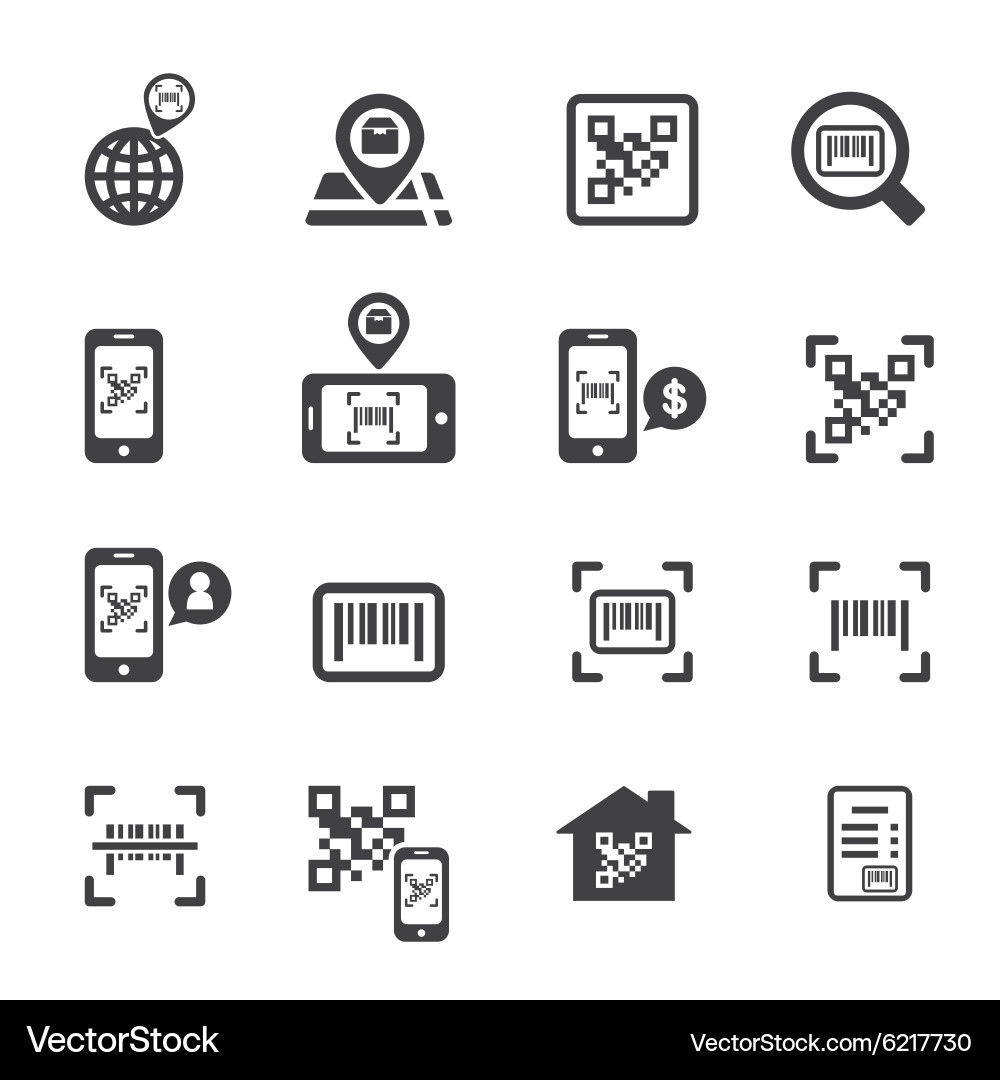 Überprüfen Sie das Code-Symbol Lizenzfreies Vektorbild