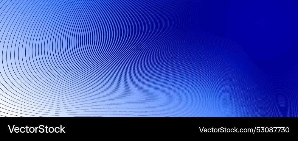 Blue lines in 3d perspective abstract background Vector Image