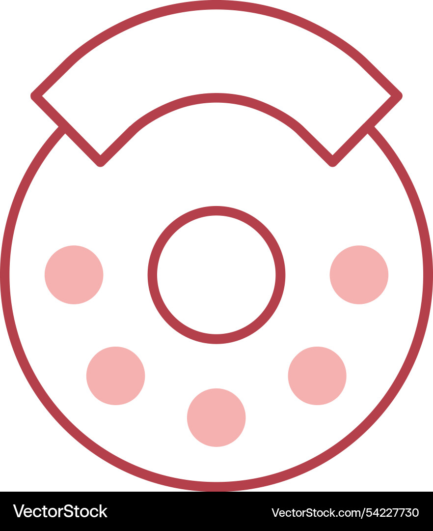 Break line fill icon Vector Image