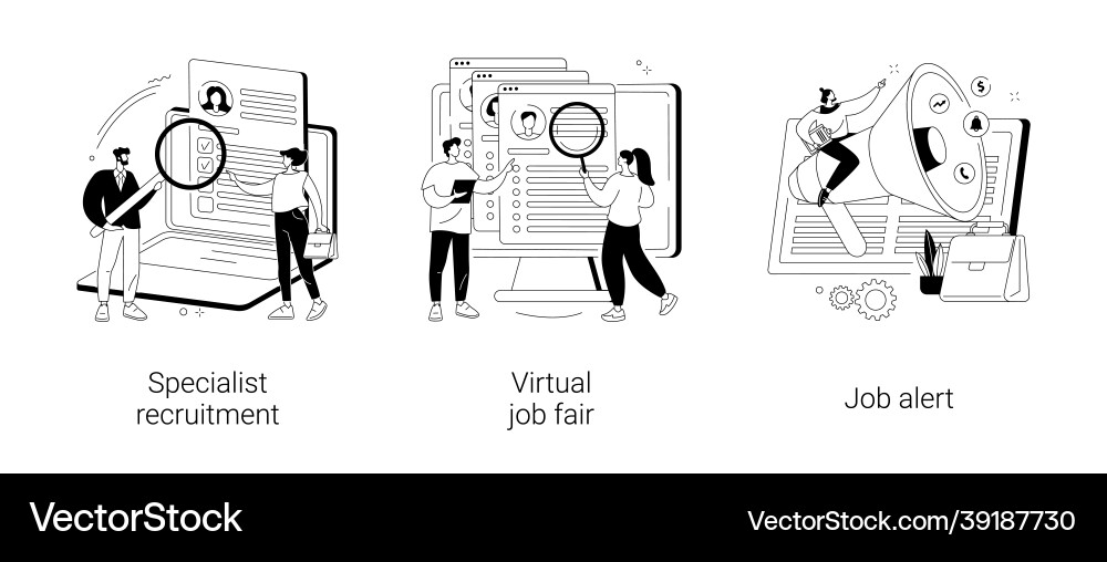 Headhunting abstraktes Konzept Headhunting abstraktes Konzept vektorbild