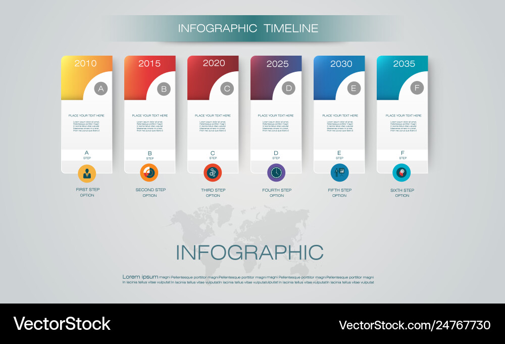 Infografiken Zeitleiste Design Template mit 3d Infografiken Zeitleiste Design Template mit 3d vektorbild