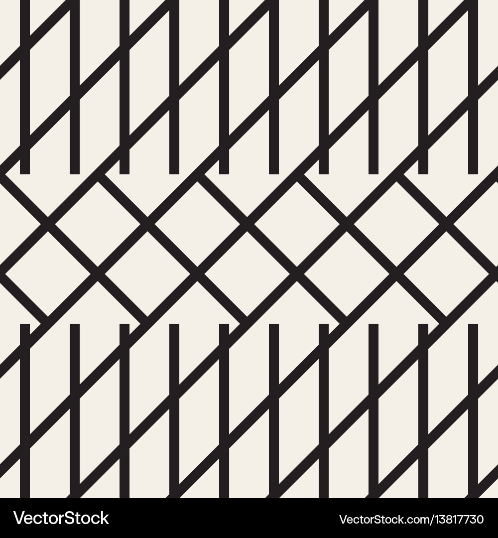 Zigzag lines geometric seamless pattern Zigzag lines geometric seamless pattern vector image