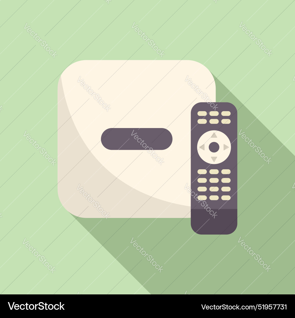 Tv box and remote controller switching channels Tv box and remote controller switching channels vector image