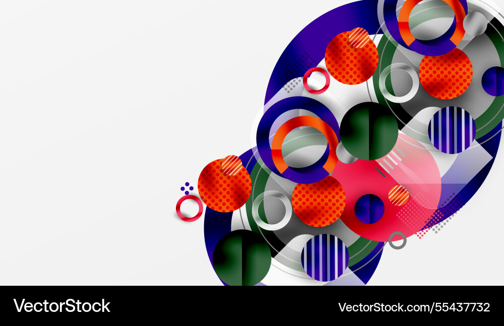 Abstract circle design with overlapping Abstract circle design with overlapping Vector Image