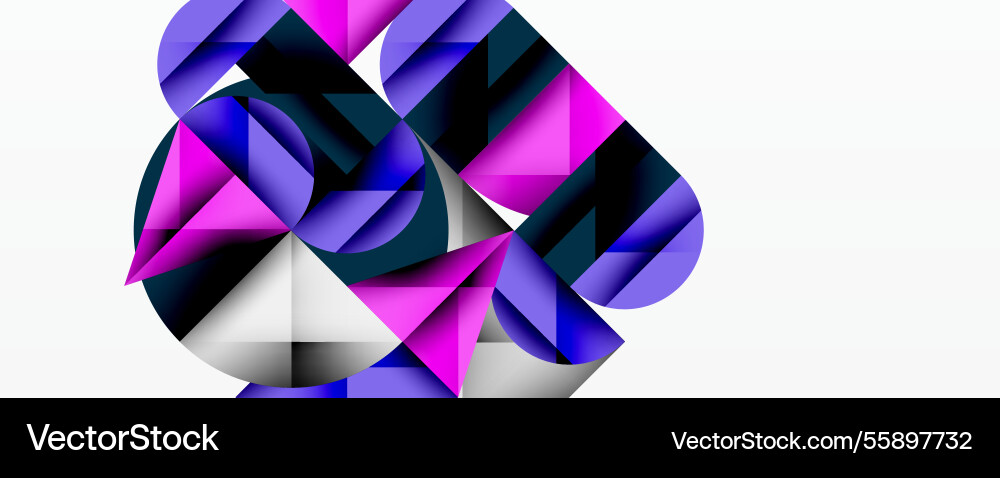 Abstract geometric design with intersecting Abstract geometric design with intersecting Vector Image