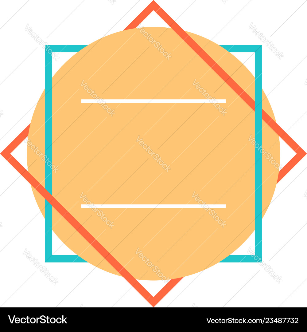 Abstract geometric element created using square Abstract geometric element created using square Vector Image