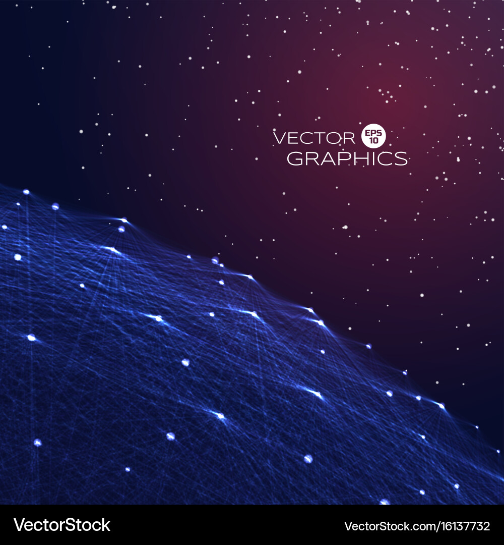 Nebula Data Network vector image