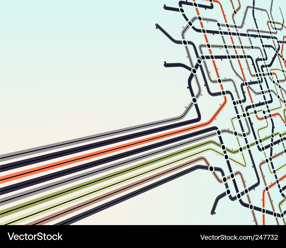 Subway Lines Hintergrund Vektorbild