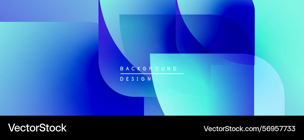 Abstract blue gradients overlap creating dynamic Abstract blue gradients overlap creating dynamic Vector Image