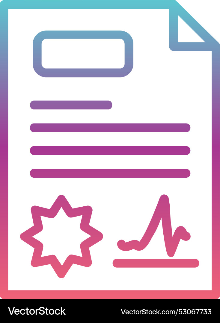 Assignment line gradient design vector image